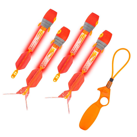 Zing Light up Rockets Launching Combo - Firetek Sky ripperz 2X, Firetek Heli Howler 2X Combo Pack