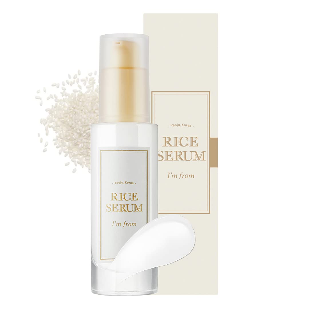 [I'm From] Rice Serum, 73% Fermented Rice Embryo Extract | Improve Hyperpigmentation, Boost Collagen, Vitality, Supply nutrients to skin with Vitamin B, Healthy Glow
