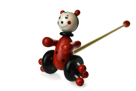 Wooden Push a Long Ladybird  - Toddler Toy